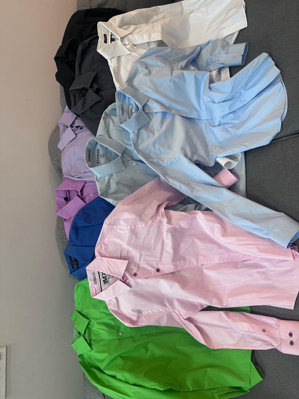 Express Men’s Assorted Dress Shirts Size Small. 10 Shirts